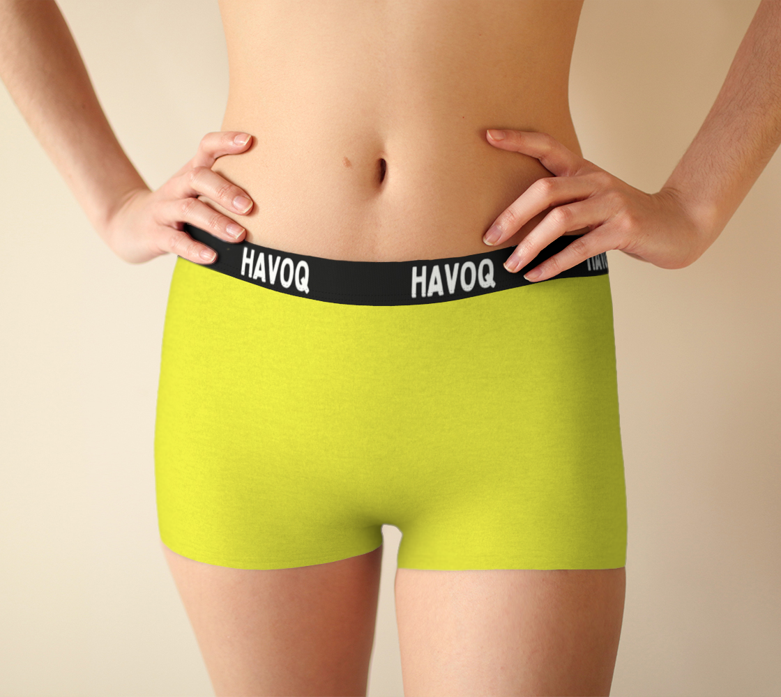 She/Her Pronouns Sassy Yellow Boyshorts by Havoq