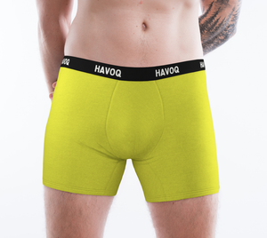 He/Him Pronouns Sassy Yellow Boxer Briefs by Havoq