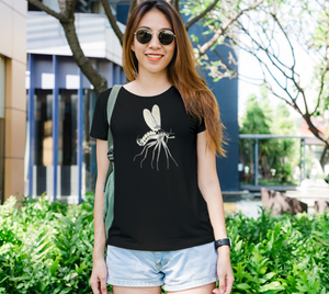 Microscopic Cream Mosquito Tee Shirt by Havoq (Bella + Canvas)