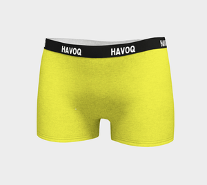 He/Him Pronouns Sassy Yellow Boyshorts by Havoq