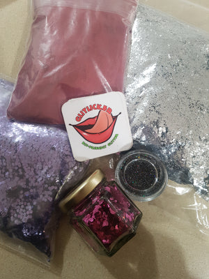 PURPLE chunky loose biodegradable glitter by glitlicker eco-friendly glitter