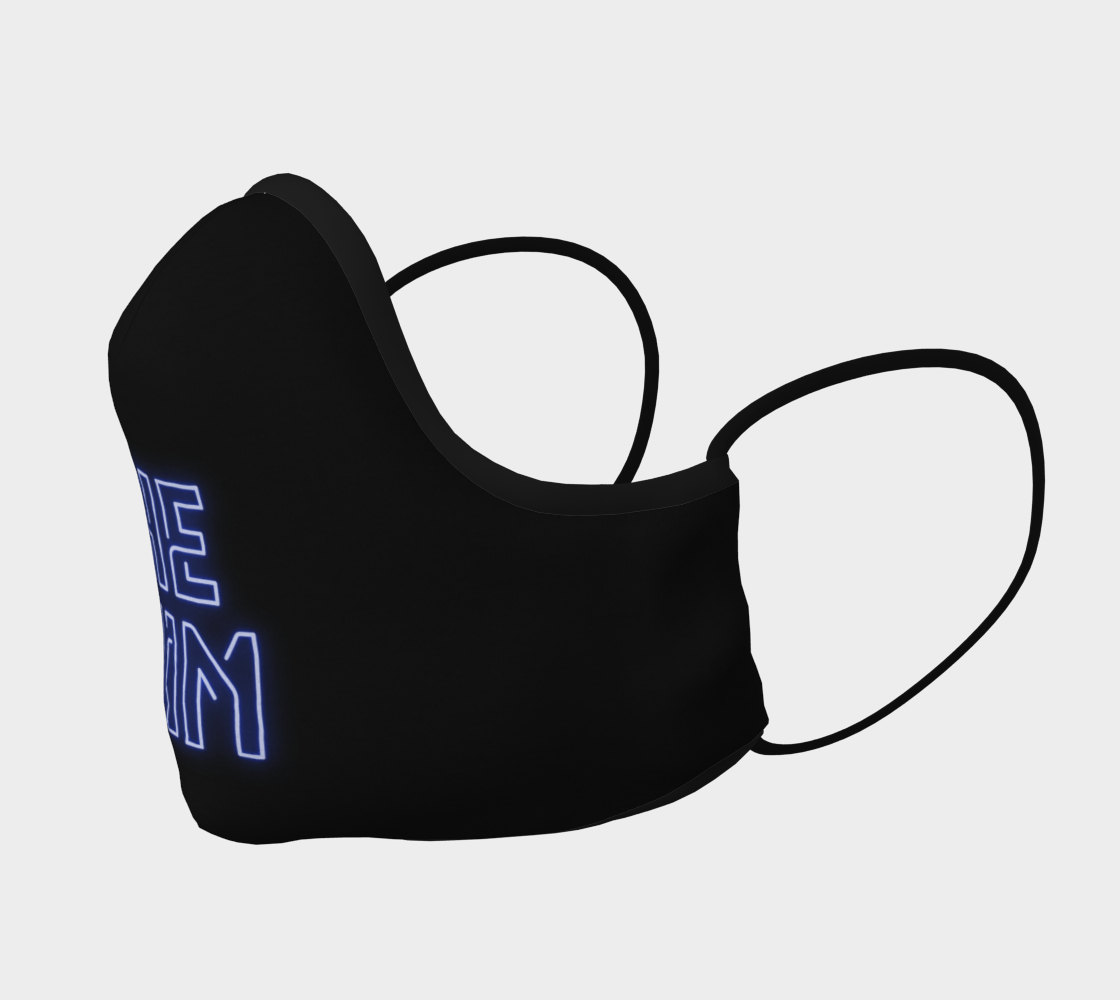 He/Him Pronouns Neon Face Mask