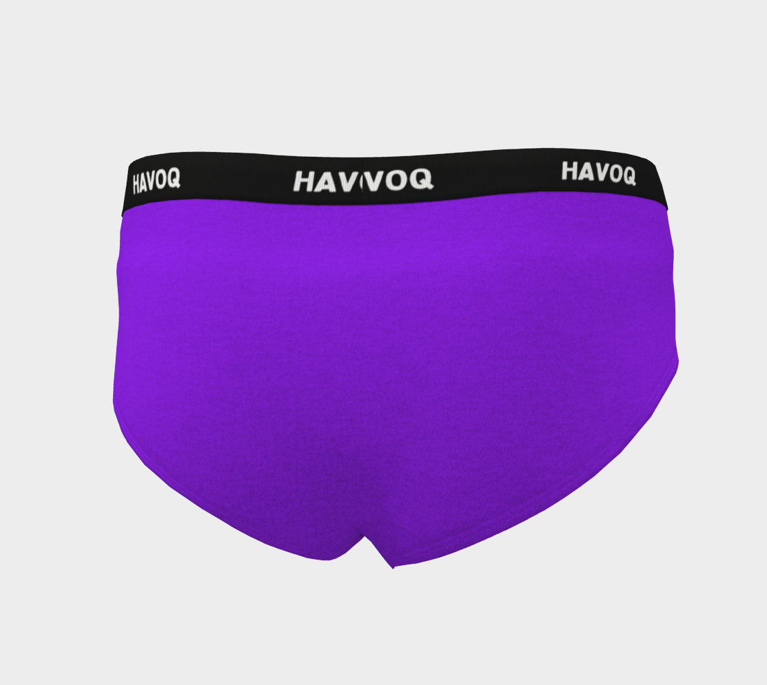 He/Him Pronouns Pretty Purple Cheeky Briefs by Havoq