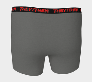 They/Them Pronouns Grey Boxer Briefs