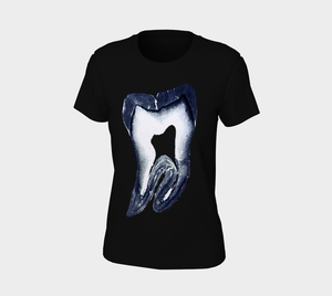 Microscopic Blue Tooth Tee Shirt by Havoq (Bella + Canvas)