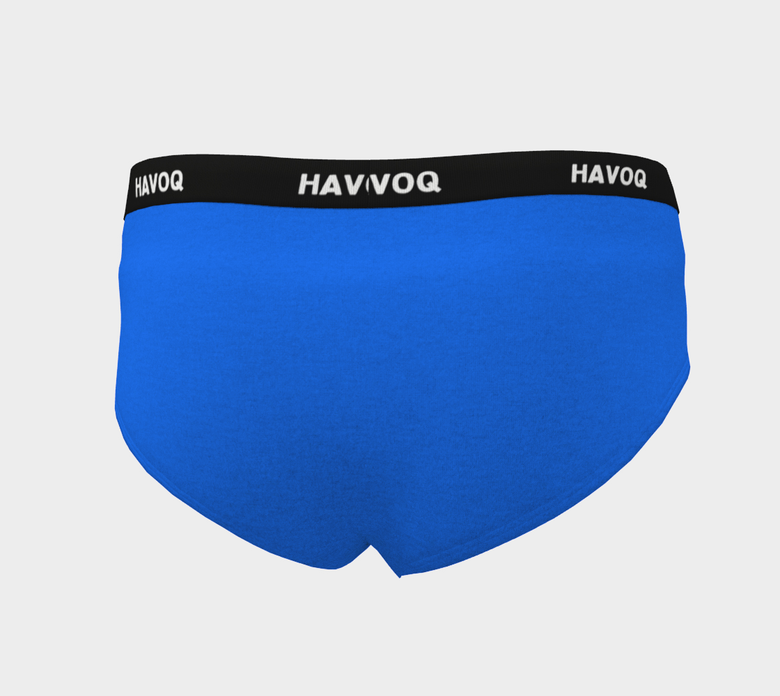 They/Them Pronouns Geometric Blue Cheeky Briefs by Havoq