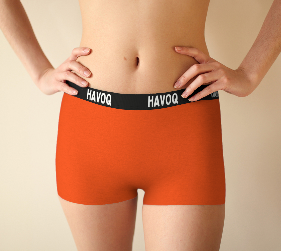 They/Them Pronouns Cute Orange Boyshorts by Havoq