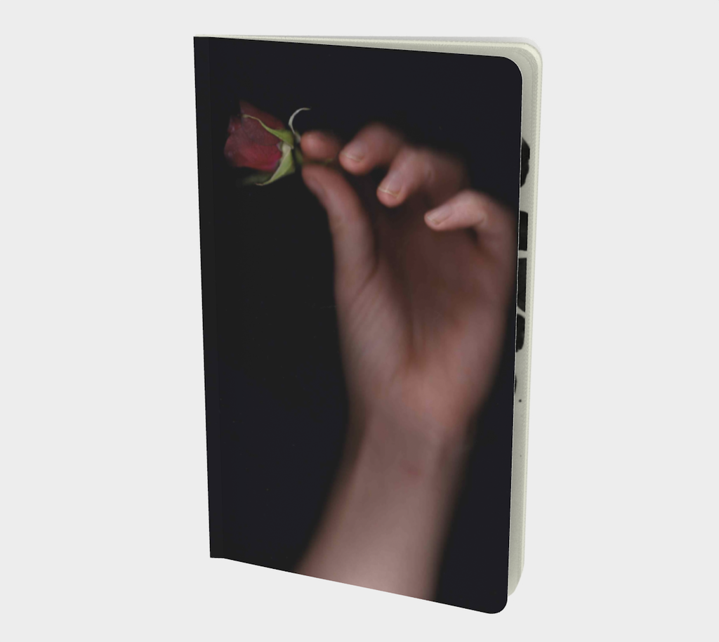 Gracefully Falling Rosebud Notebook