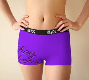 They/Them Pronouns Pretty Purple Boyshorts by Havoq