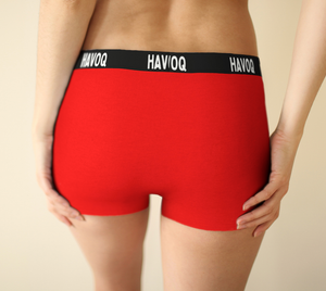 He/Him Pronouns Regal Red Boyshorts