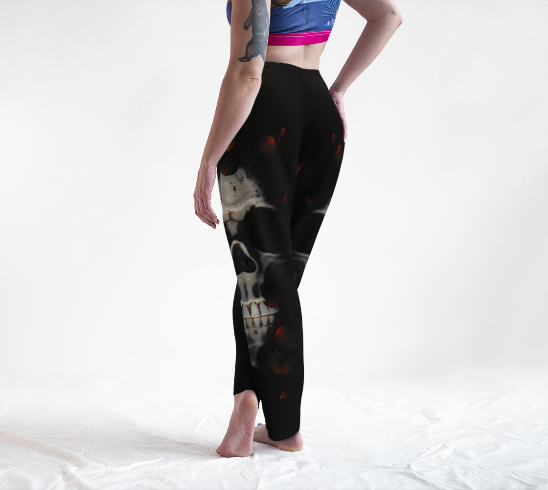 Skull and Rose Petals Lounge Pants