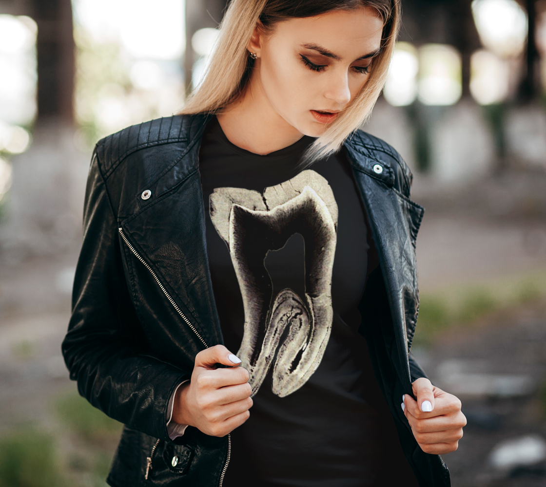 Microscopic Tooth Tee Shirt by Havoq (Bella + Canvas)