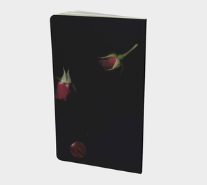 Gracefully Falling Rosebud Notebook