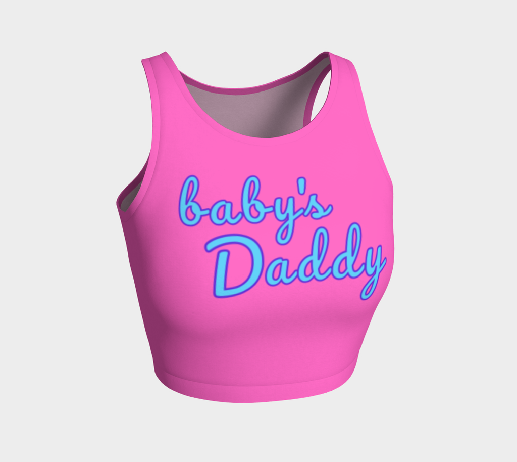 "baby's Daddy" Candy Athletic Crop Top