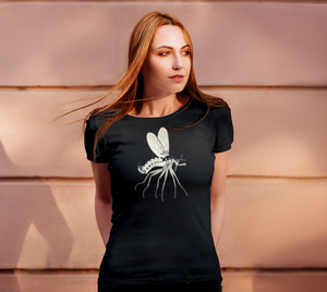 Microscopic Cream Mosquito Tee Shirt by Havoq (Bella + Canvas)