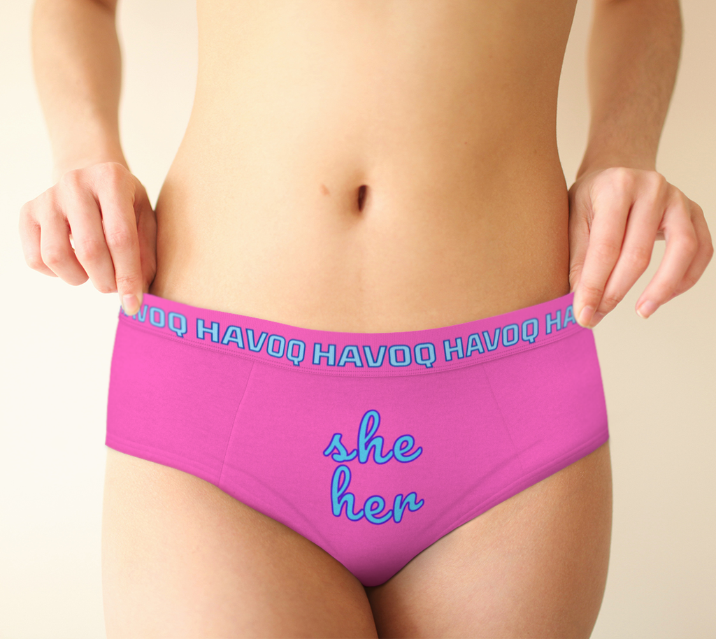 She/Her Candy Pronouns Havoq Cheeky Briefs