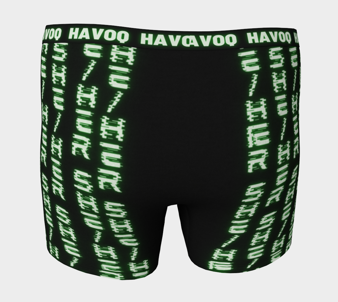 She/Her Nerdy Code Pronouns Neon Green Havoq Boxer Briefs