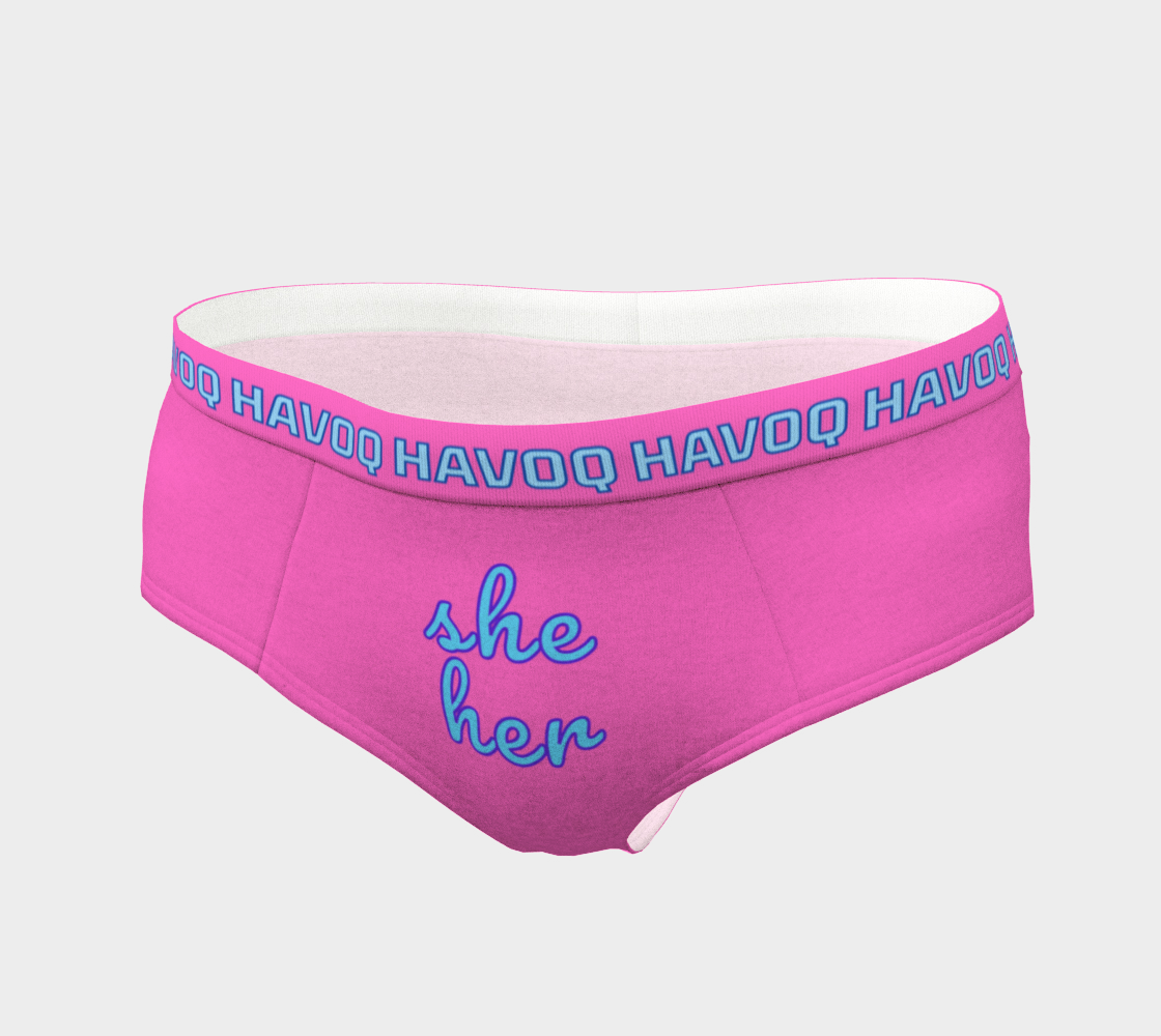 She/Her Candy Pronouns Havoq Cheeky Briefs