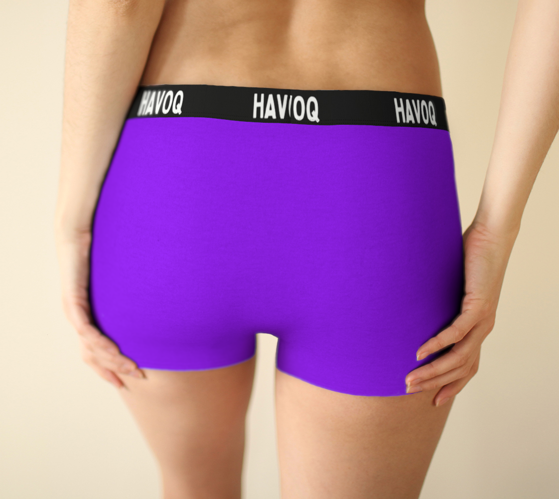 He/Him Pronouns Pretty Purple Boyshorts by Havoq