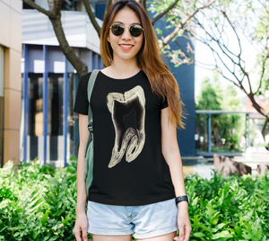 Microscopic Tooth Tee Shirt by Havoq (Bella + Canvas)