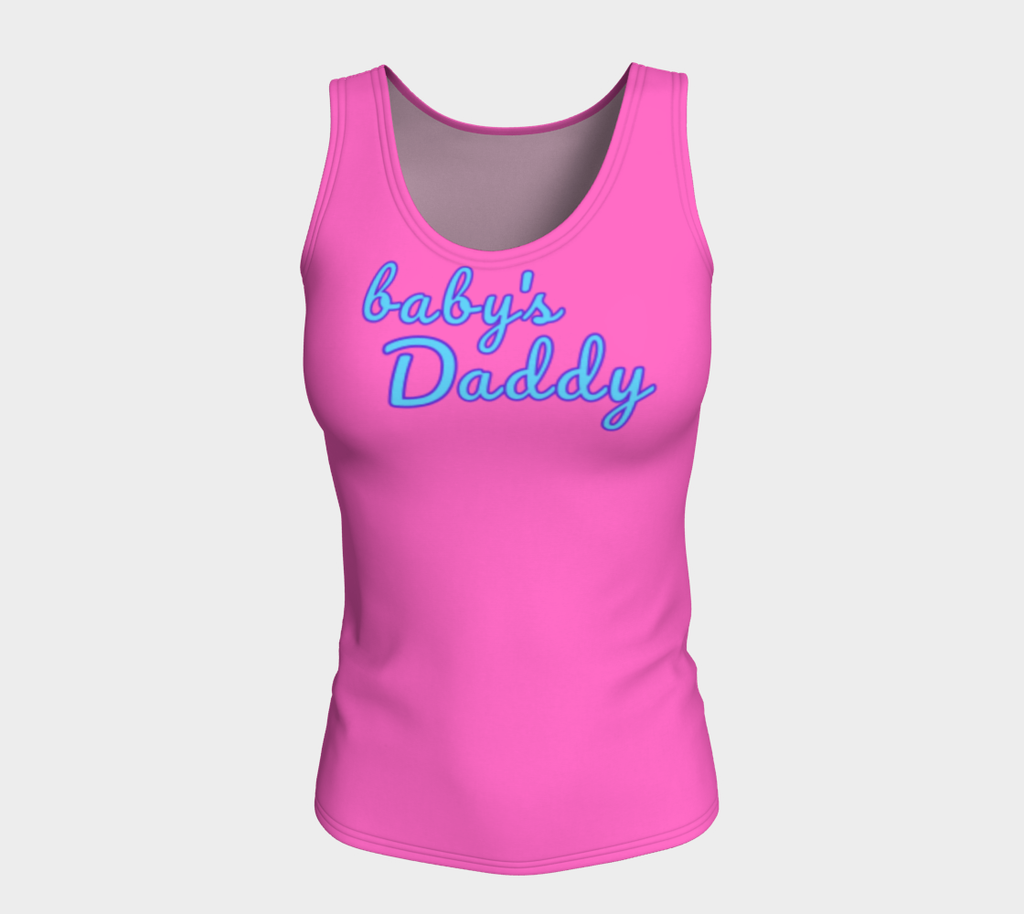 "baby's Daddy" Candy Fitted Long Tank Top