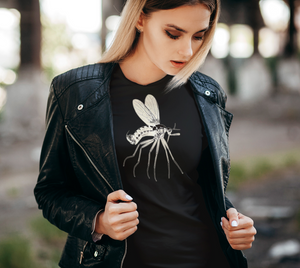 Microscopic Cream Mosquito Tee Shirt by Havoq (Bella + Canvas)