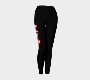 bitch Neon Red Yoga Leggings