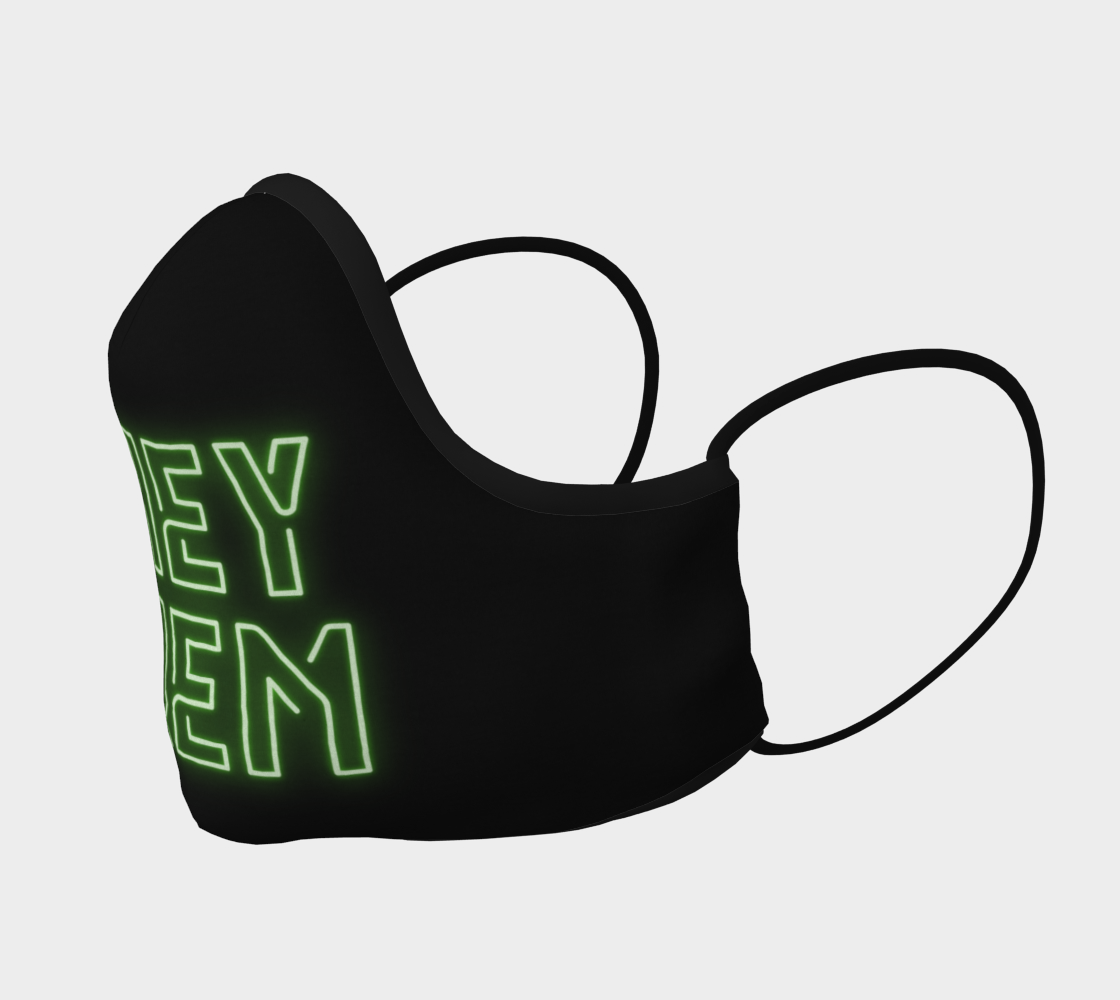 They/Them Pronouns Neon Face Mask