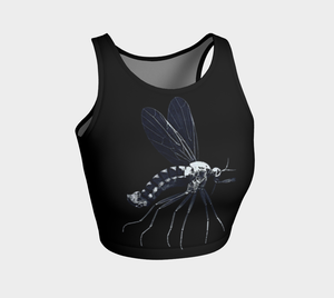 Microscopic Blue Mosquito Athletic Tank Top by Havoq