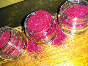 PINK fine loose compostable glitter by glitlicker eco-friendly glitter