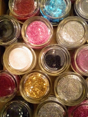 PINK medium-chunky loose biodegradable glitter by glitlicker eco-friendly glitter