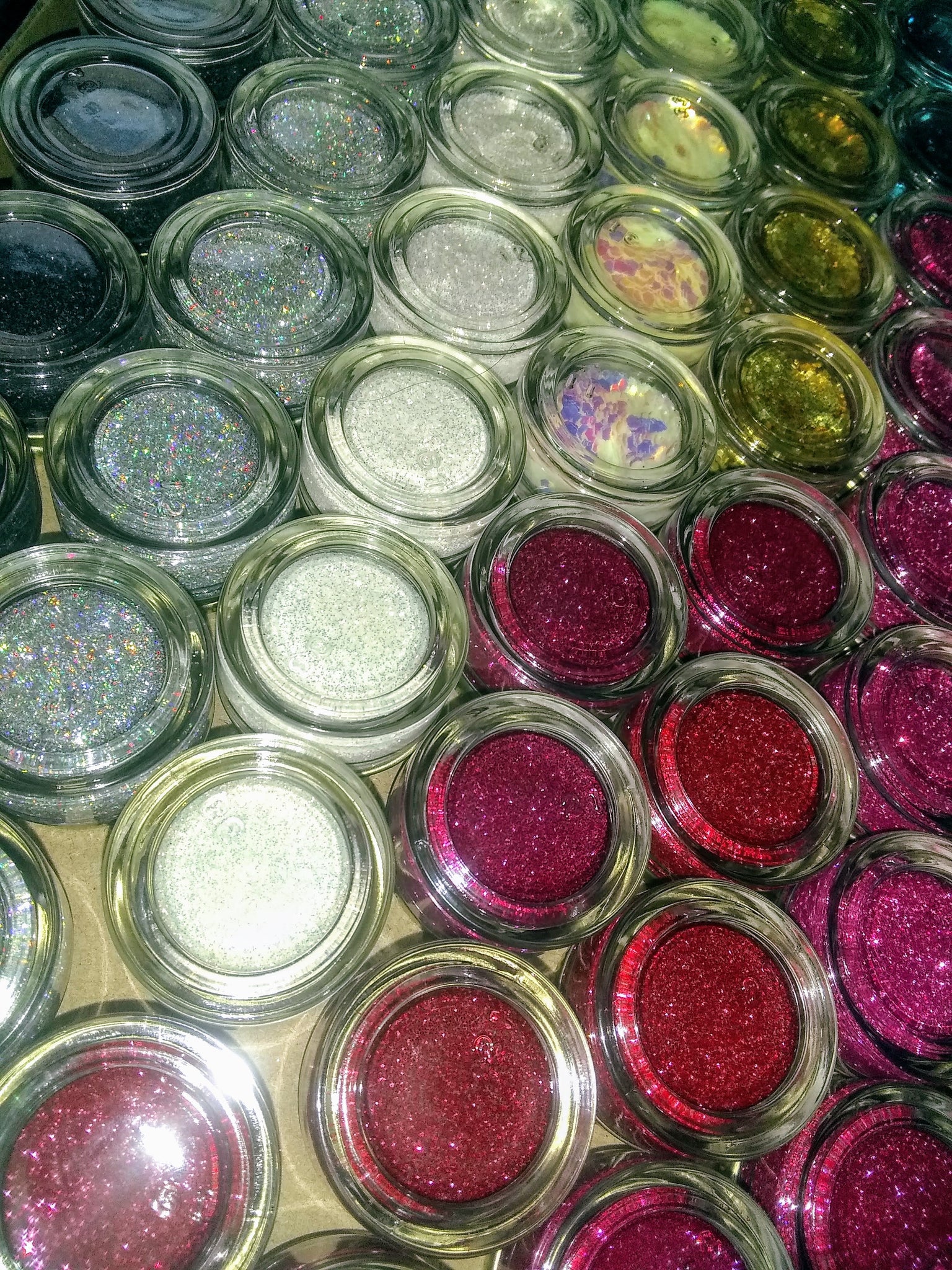 CLEAR IRIDESCENT chunky loose compostable glitter by glitlicker eco-friendly glitter