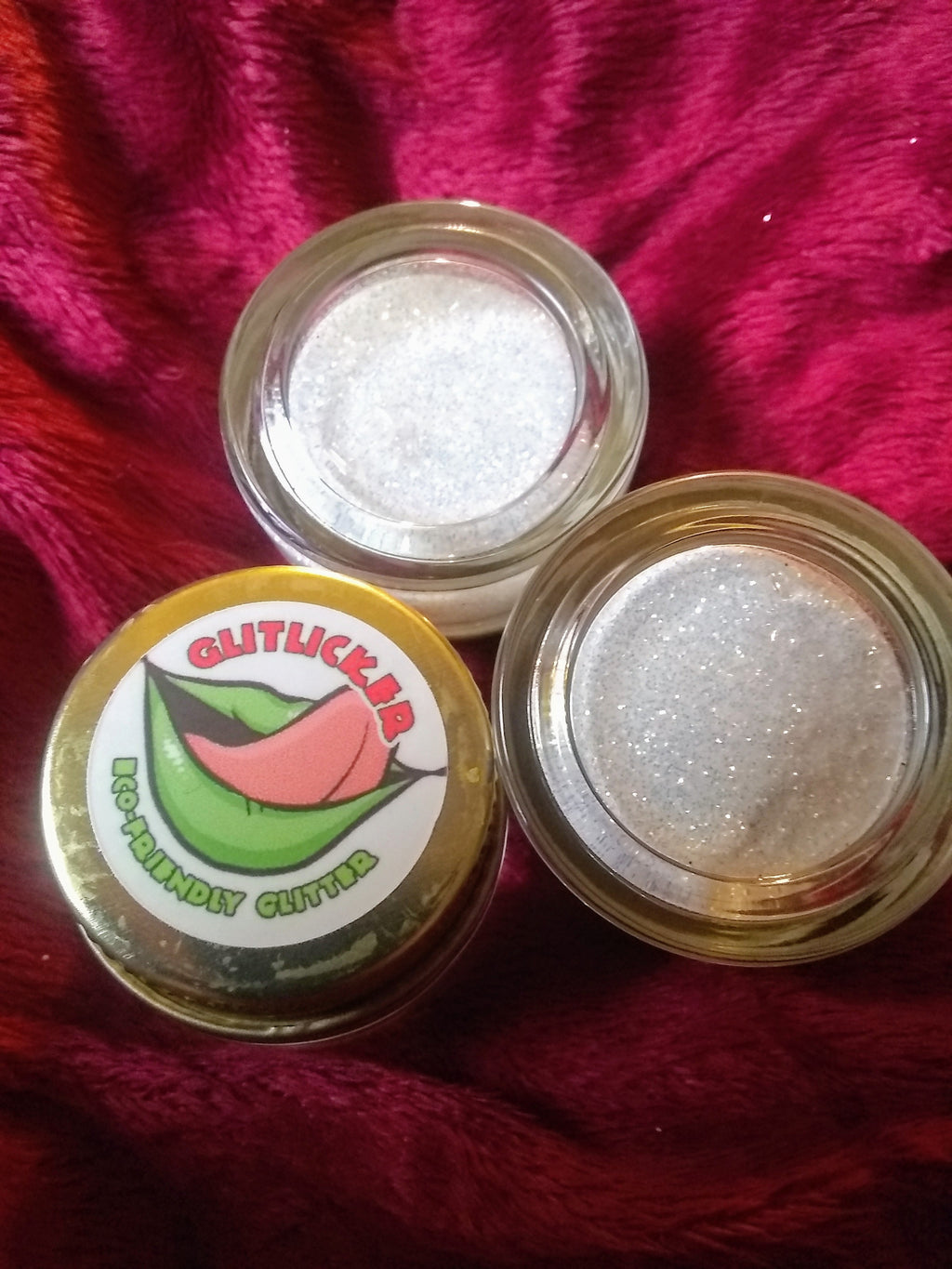 CLEAR IRIDESCENT fine loose compostable glitter by glitlicker eco-friendly glitter