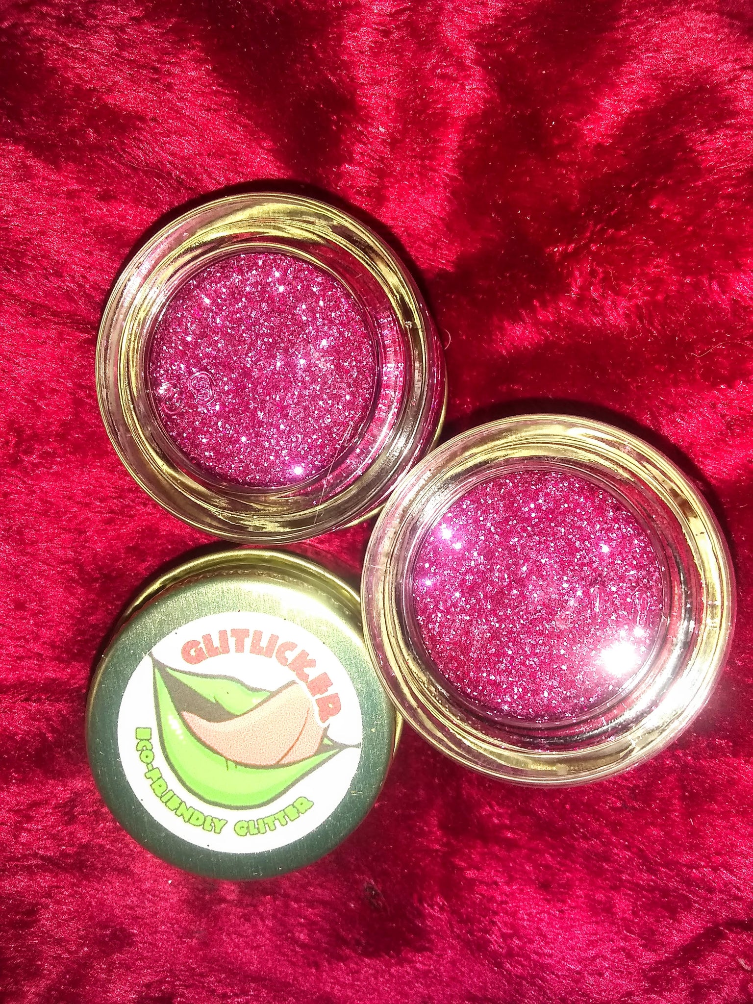 PINK fine loose compostable glitter by glitlicker eco-friendly glitter