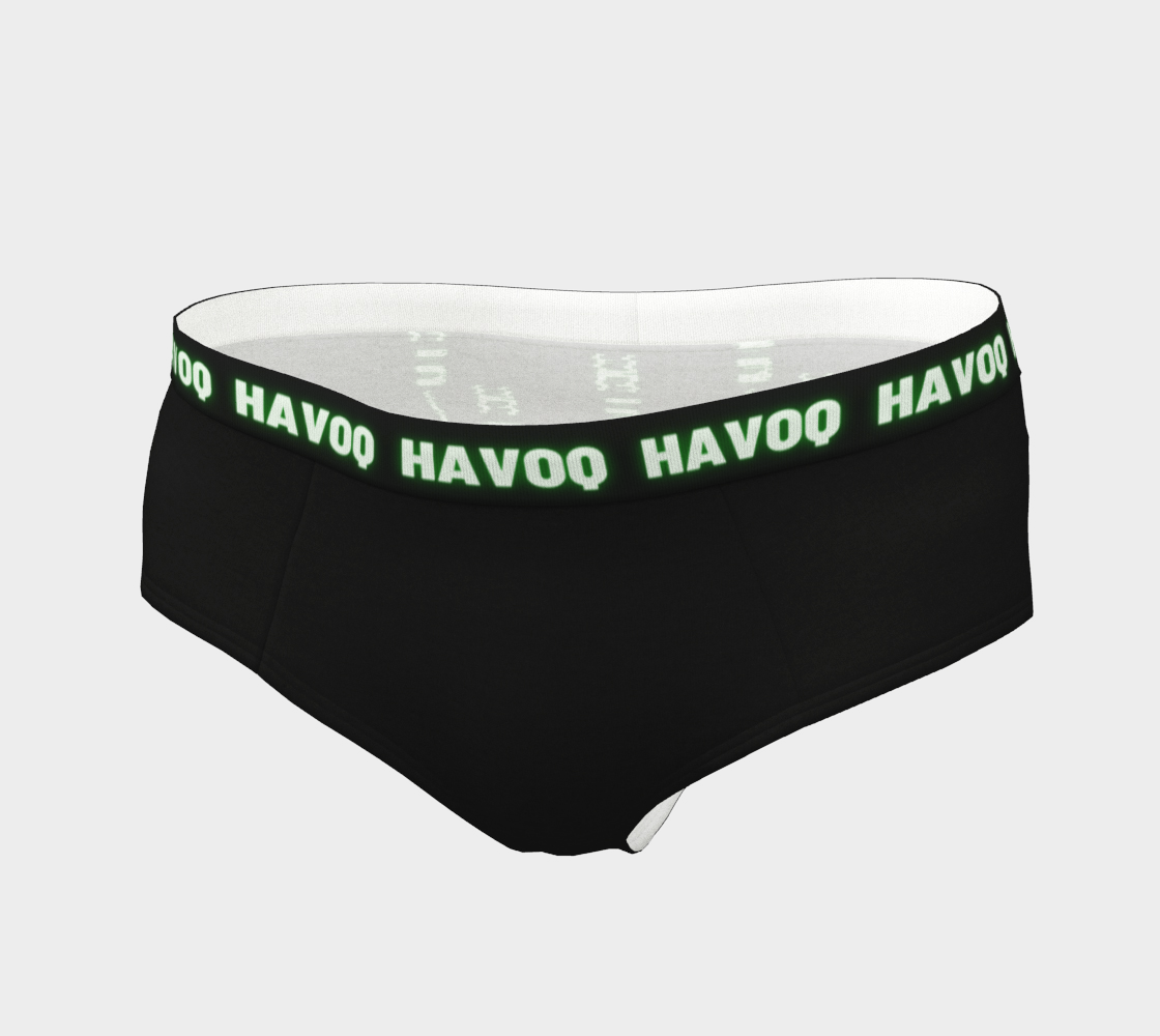 He/Him Nerdy Code Pronouns Neon Green Cheeky Briefs