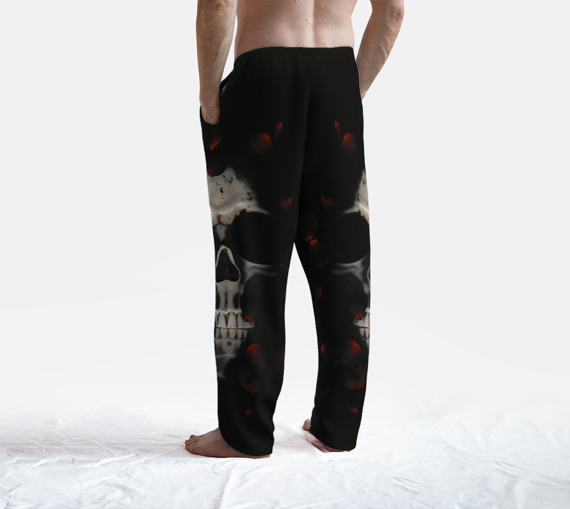 Skull and Rose Petals Lounge Pants