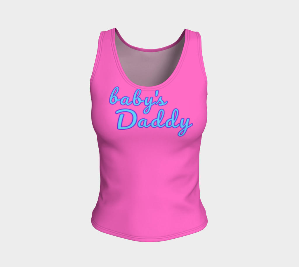 "baby's Daddy" Candy Fitted Tank Top