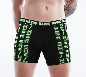 She/Her Nerdy Code Pronouns Neon Green Havoq Boxer Briefs