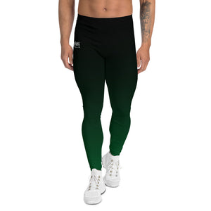 Havoq Calligraphy Leggings with Junkspace in Green Fade with White Ink