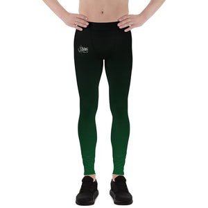 Havoq Calligraphy Leggings with Junkspace in Green Fade with White Ink