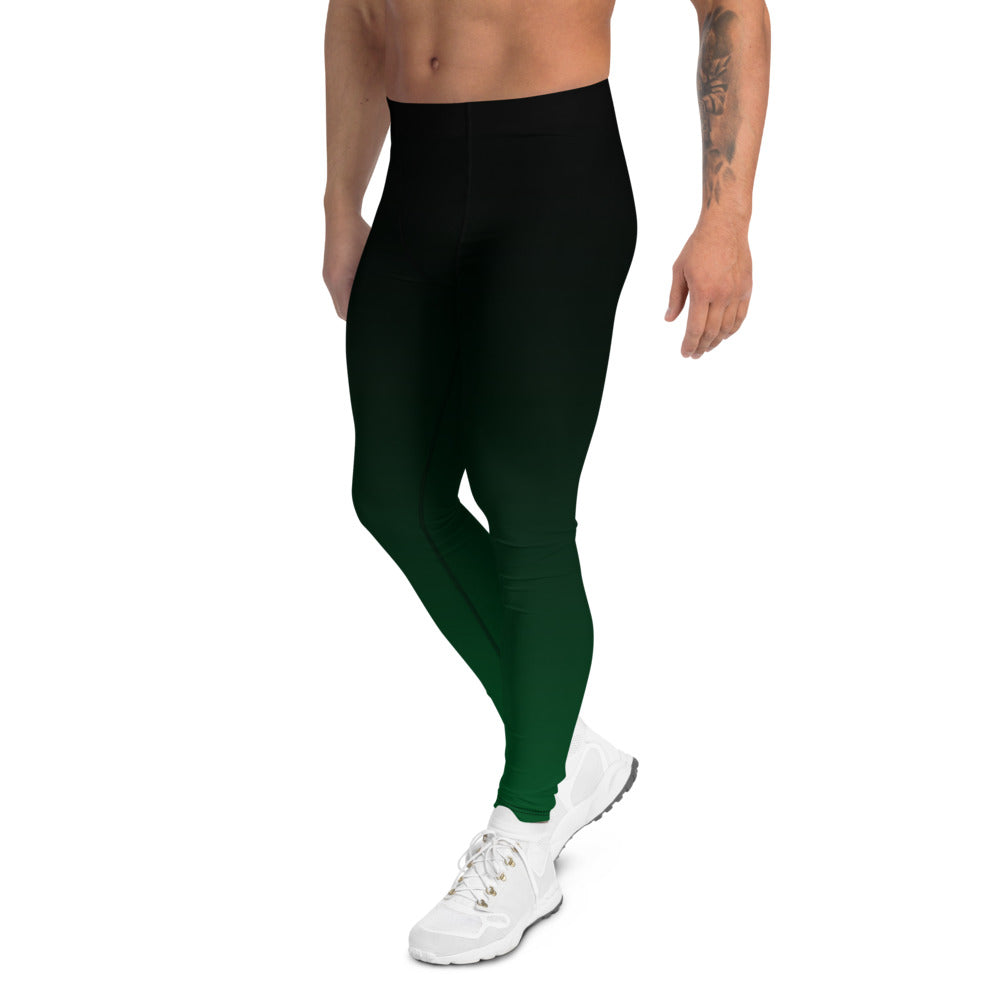 Havoq Calligraphy Leggings with Junkspace in Green Fade with White Ink