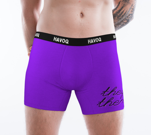 They/Them Pronouns Pretty Purple Boxer Briefs by Havoq