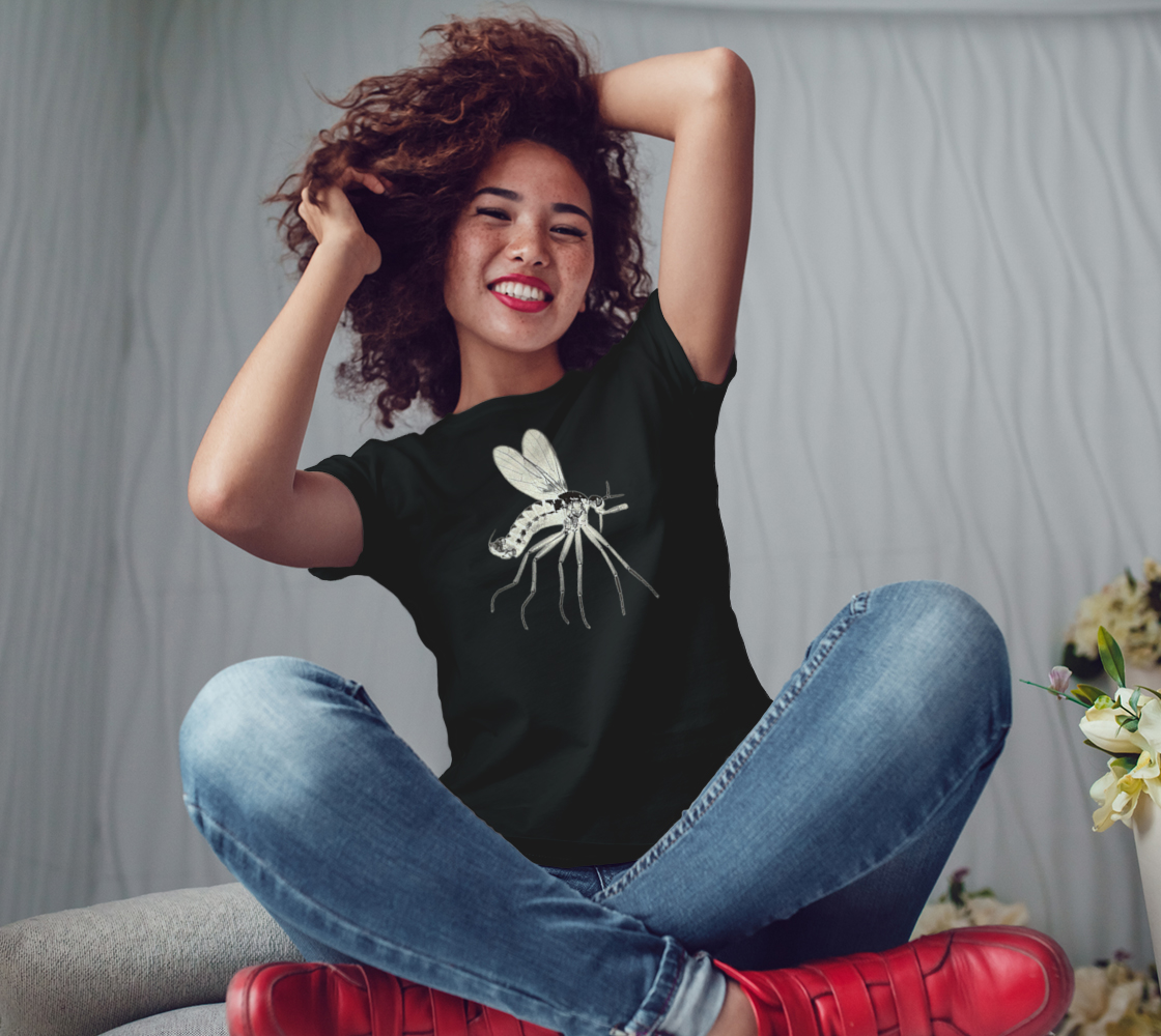 Microscopic Cream Mosquito Tee Shirt by Havoq (Bella + Canvas)