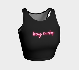 Buy 'em Neon Pink Athletic Crop Top