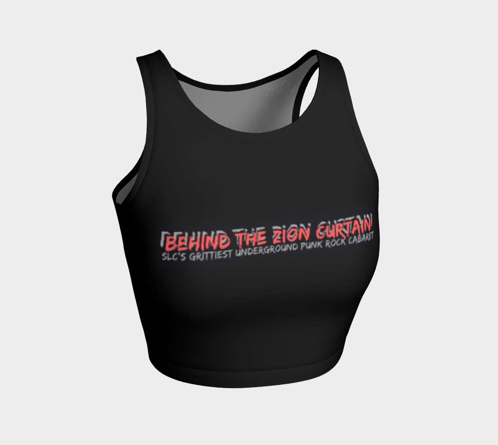 Behind the Zion Curtain Cabaret Athletic Crop Top