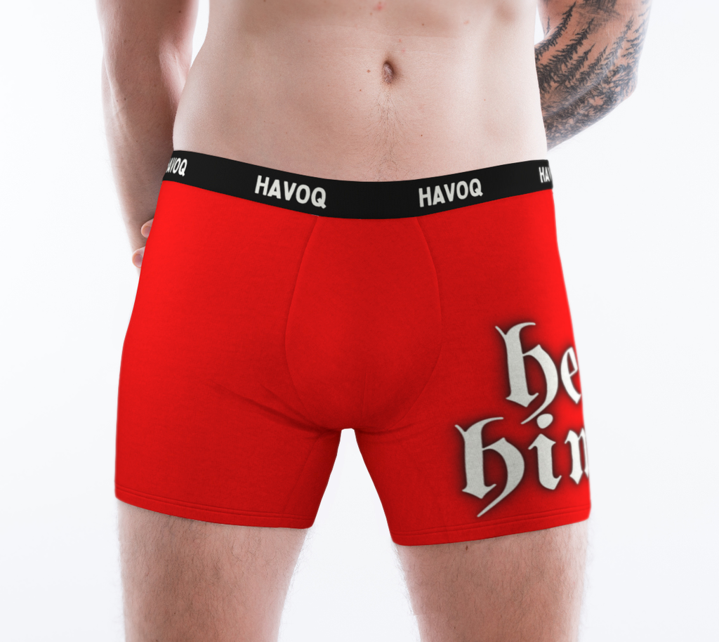 He/Him Pronouns Regal Red Boxer Briefs