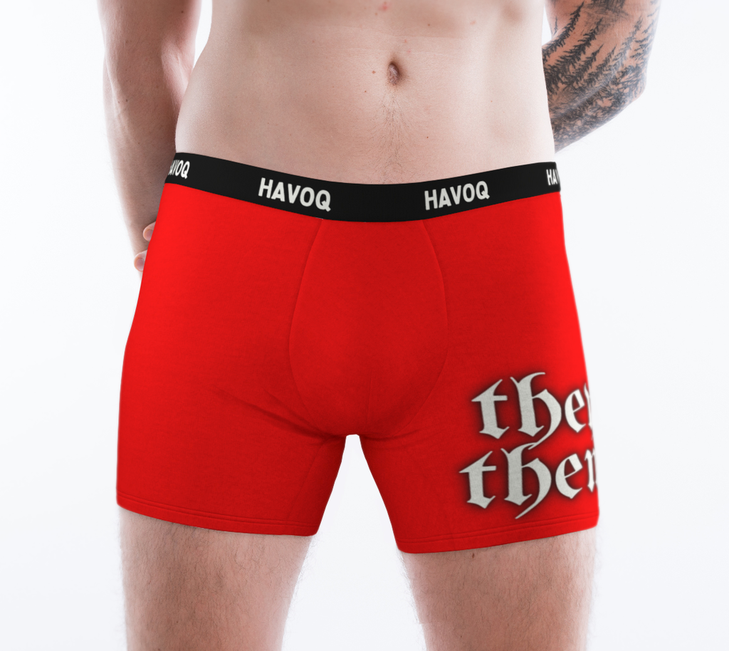 They/Them Pronouns Regal Red Boxer Briefs