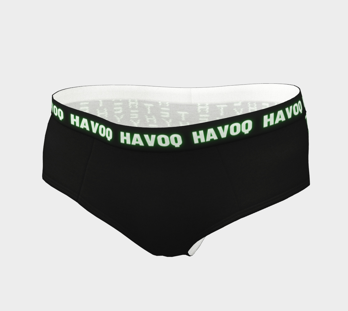 They/Them Nerdy Code Pronouns Neon Green Havoq Cheeky Briefs