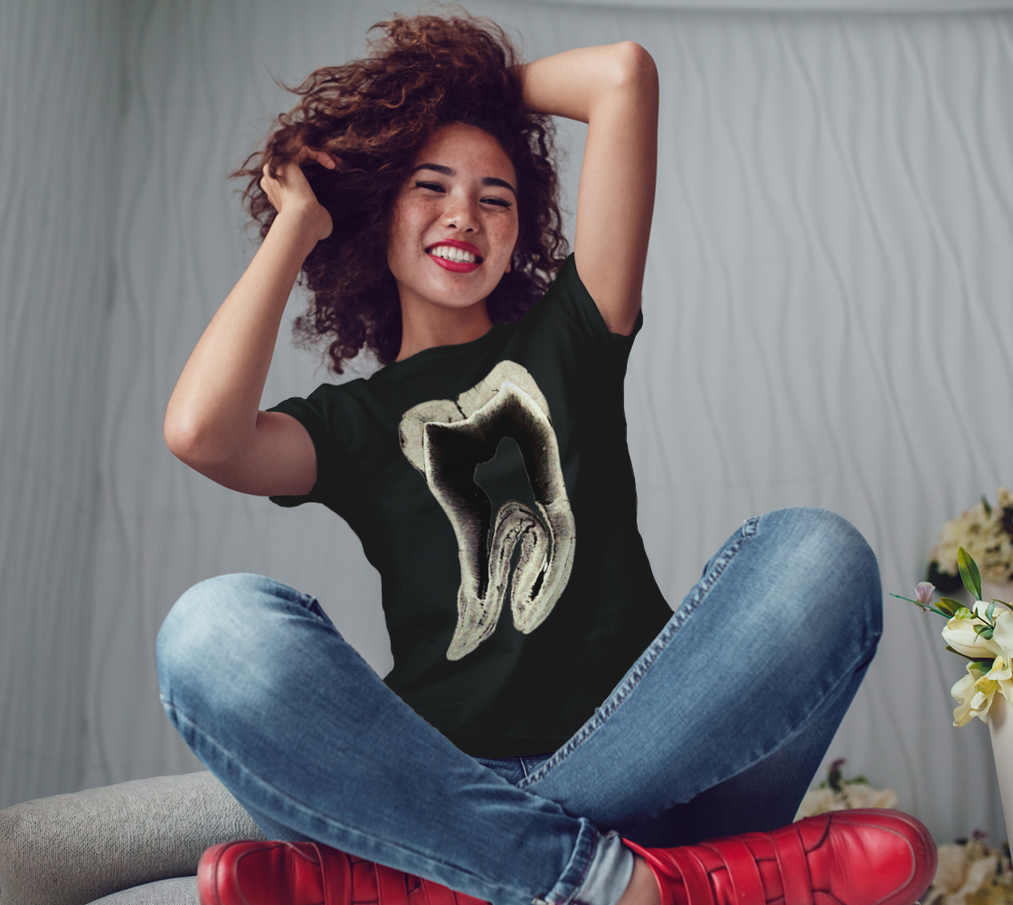 Microscopic Tooth Tee Shirt by Havoq (Bella + Canvas)