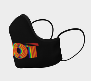 RIOT Fire Rainbow LGBTQ+ Pride Face Covering